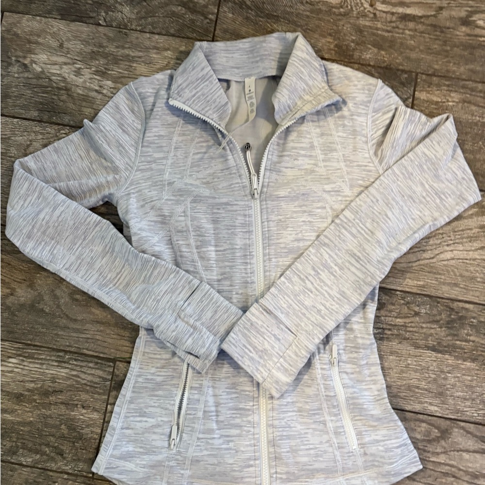 Lululemon Athletica Heathered Gray Zip-Up Jacket